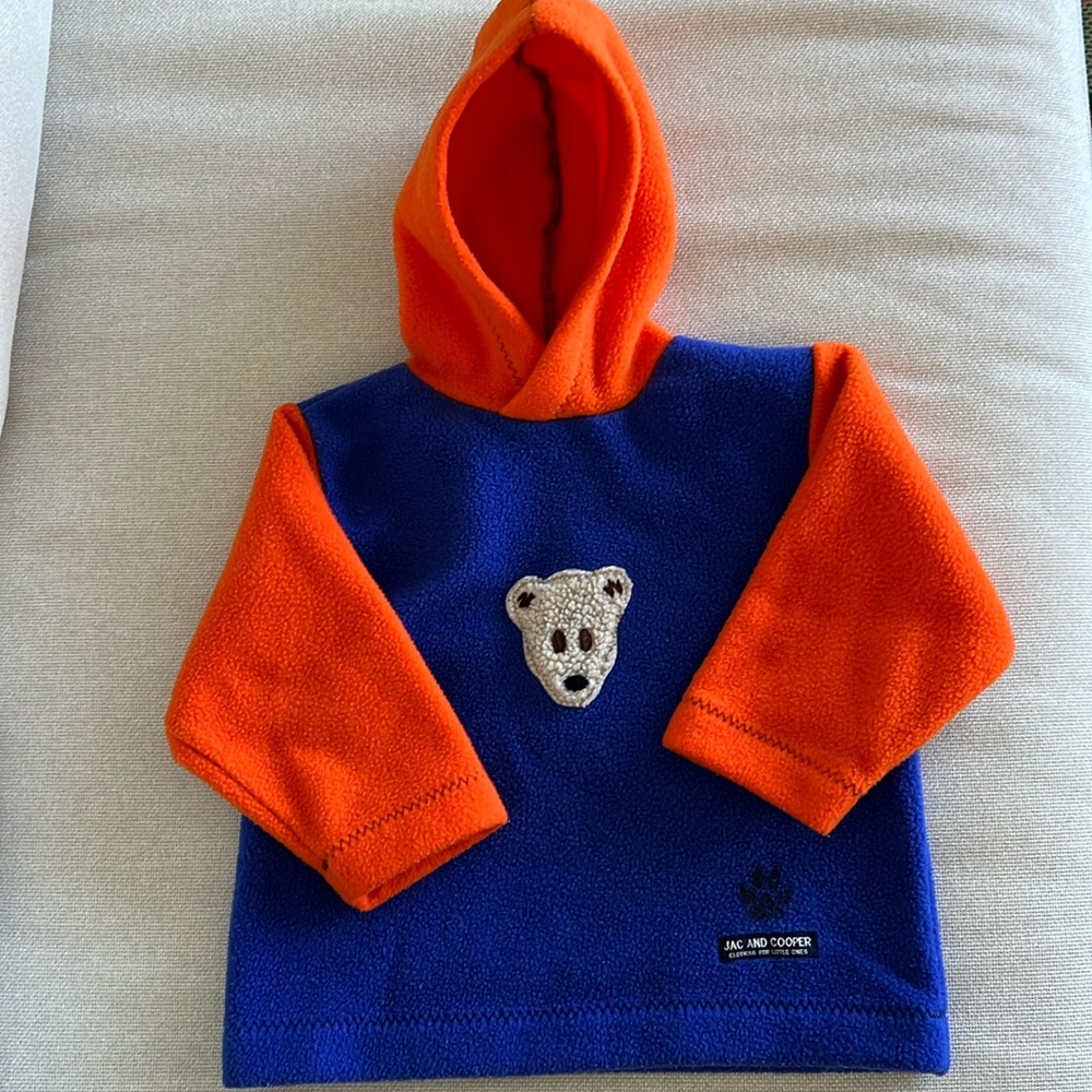Jac And Cooper Fleece sweatshirt Hoodie Size M/L 12-24 months